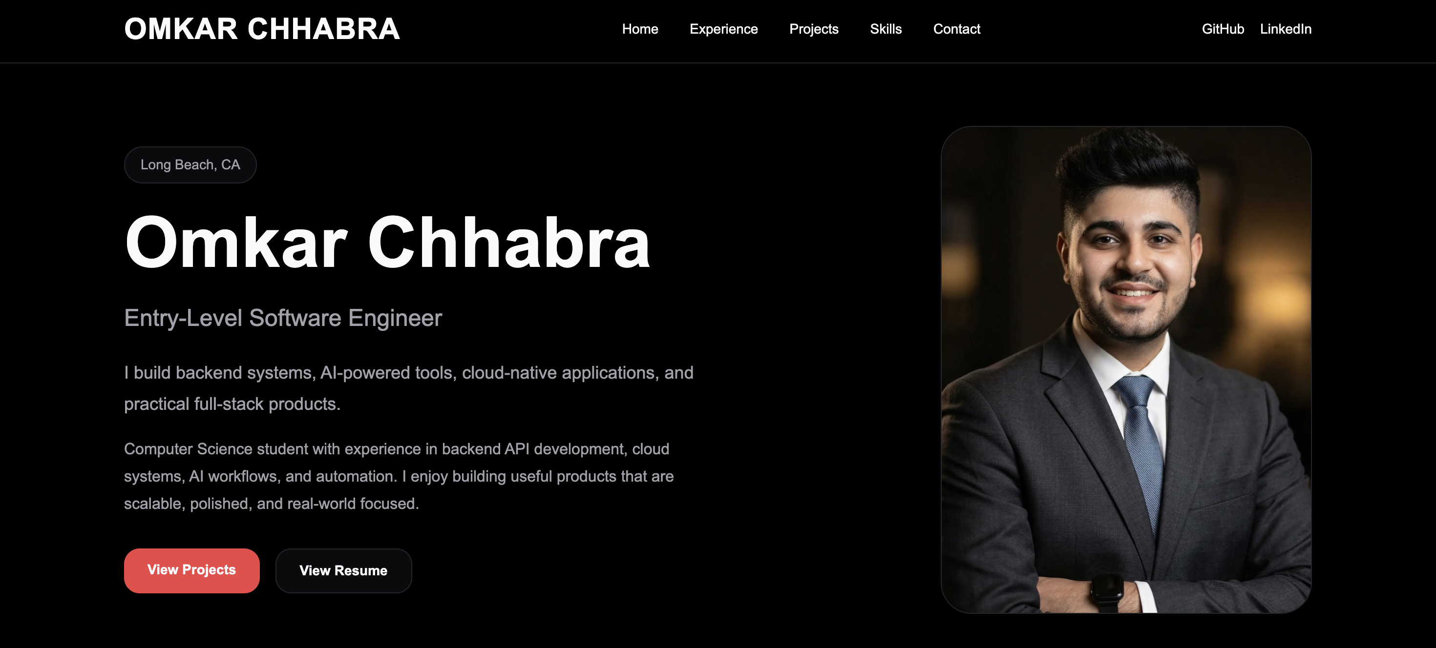 Omkar Chhabra | Software Engineer